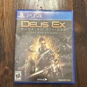 Deus Ex: Mankind Divided Day One Edition for PS4 - Blue Case